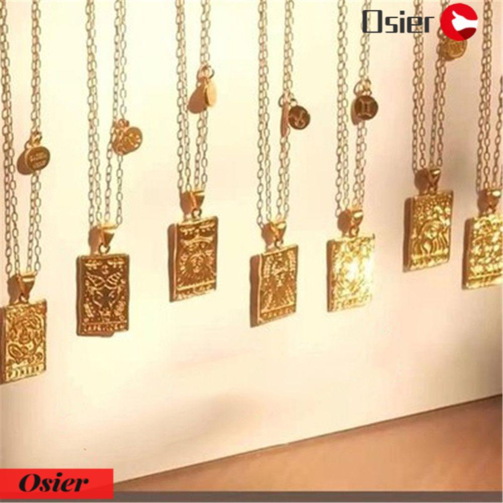 Vòng Cổ Thời Trang OSIER1|Mặt Dây Chuyền Dập Nổi Nhiều Màu Sắc