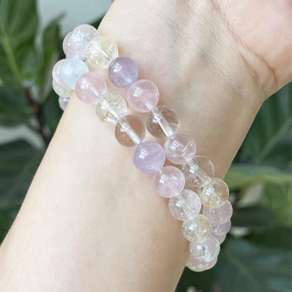 Vòng Tay Chuỗi Hạt Pha Lê Nhiều Màu Tự Nhiên Thời Trang Cho Nữ