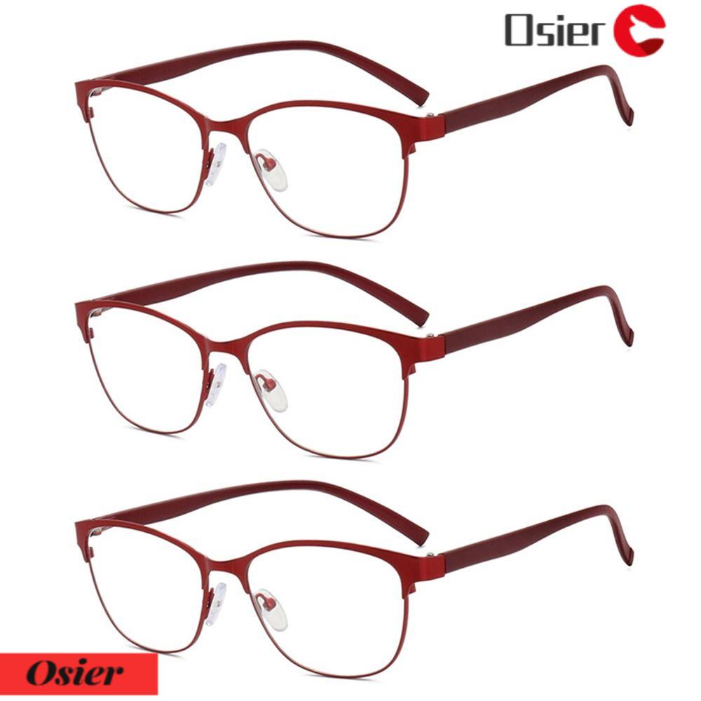 Mắt Kính Đọc Sách Gọng Kim Loại Chống Ánh Sáng Xanh Kiểu Dáng Cổ Điển 1 Cho Nam