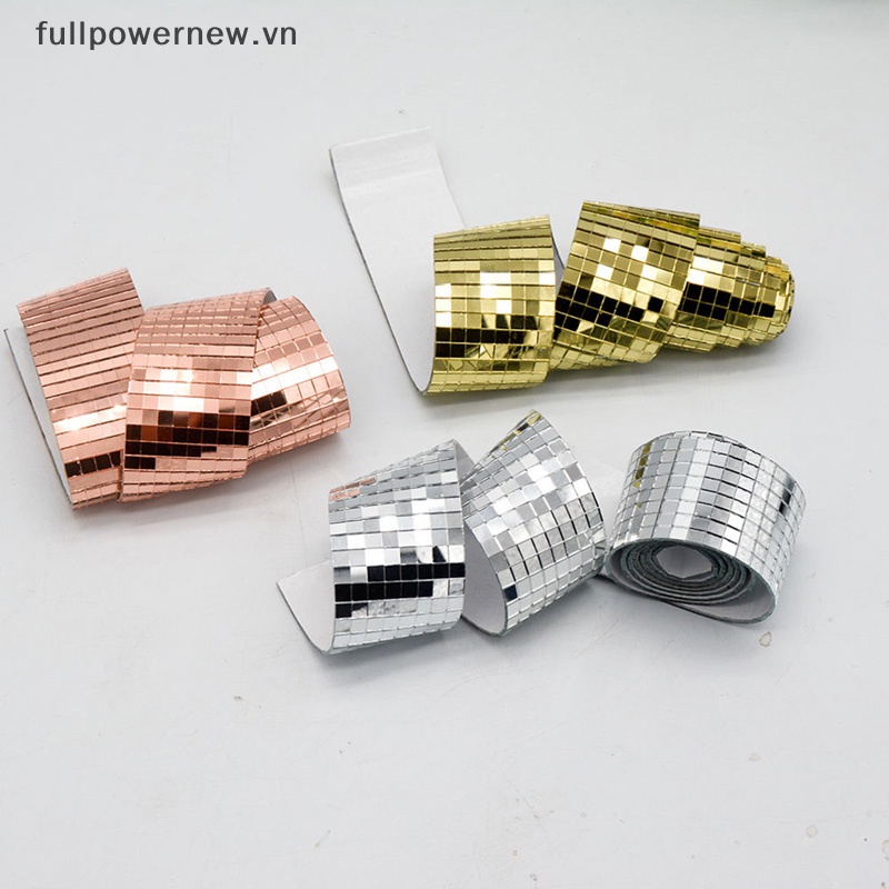 Miếng Dán Tường Trang Trí Tráng Gương Hình Quả Cầu Disco DIY