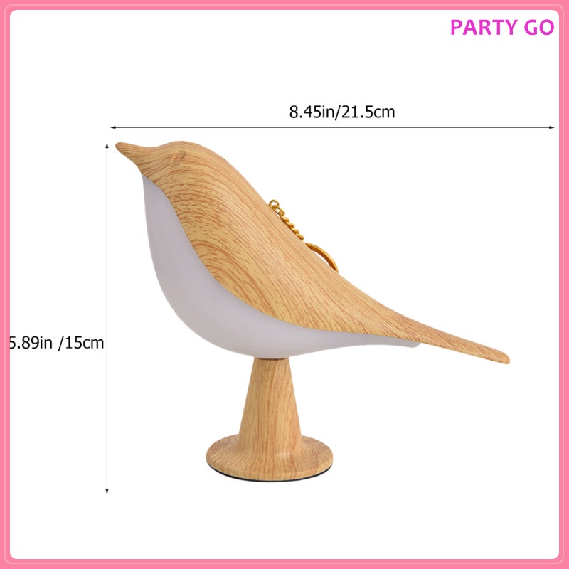 Đèn Ngủ Không Dây Bằng Gỗ Abs 21.5X15X6CM Có Thể Điều Chỉnh Độ Sáng