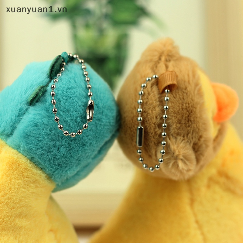 Xuan Móc Khóa Gắn Búp Bê Nhồi Bông Hình Đầu Vịt Dễ Thương Sáng Tạo Cho Ba Lô Bé Trai Bé Gái