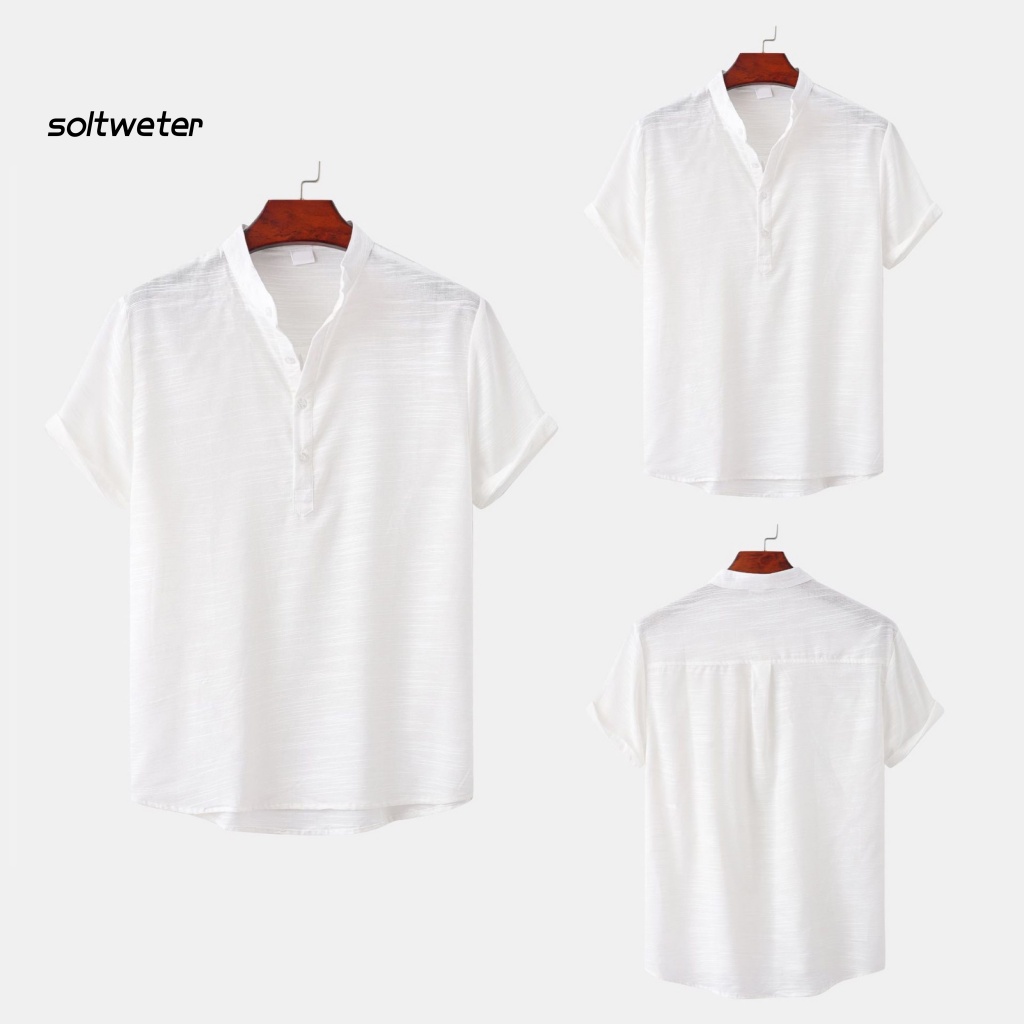 Áo Sơ Mi Cài Nút Dáng Rộng Màu Trơn Cỡ Lớn Thời Trang Cho Nam