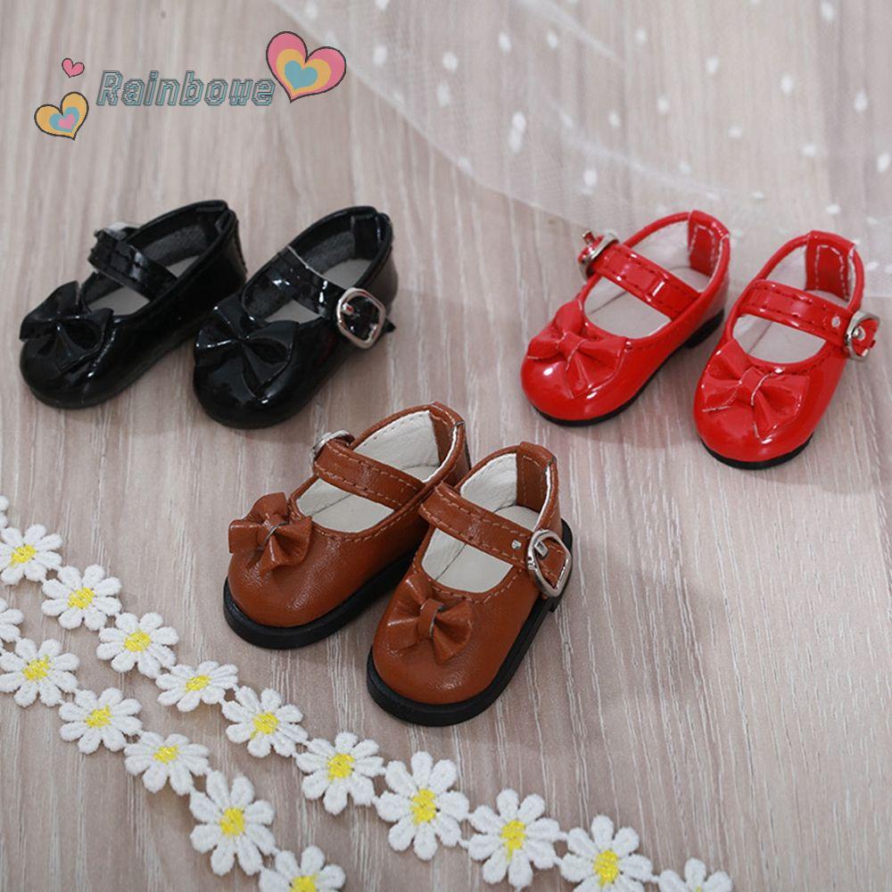 Giày Búp Bê Vải Màu Cầu Vồng Mới 4 Phong Cách Khác Nhau