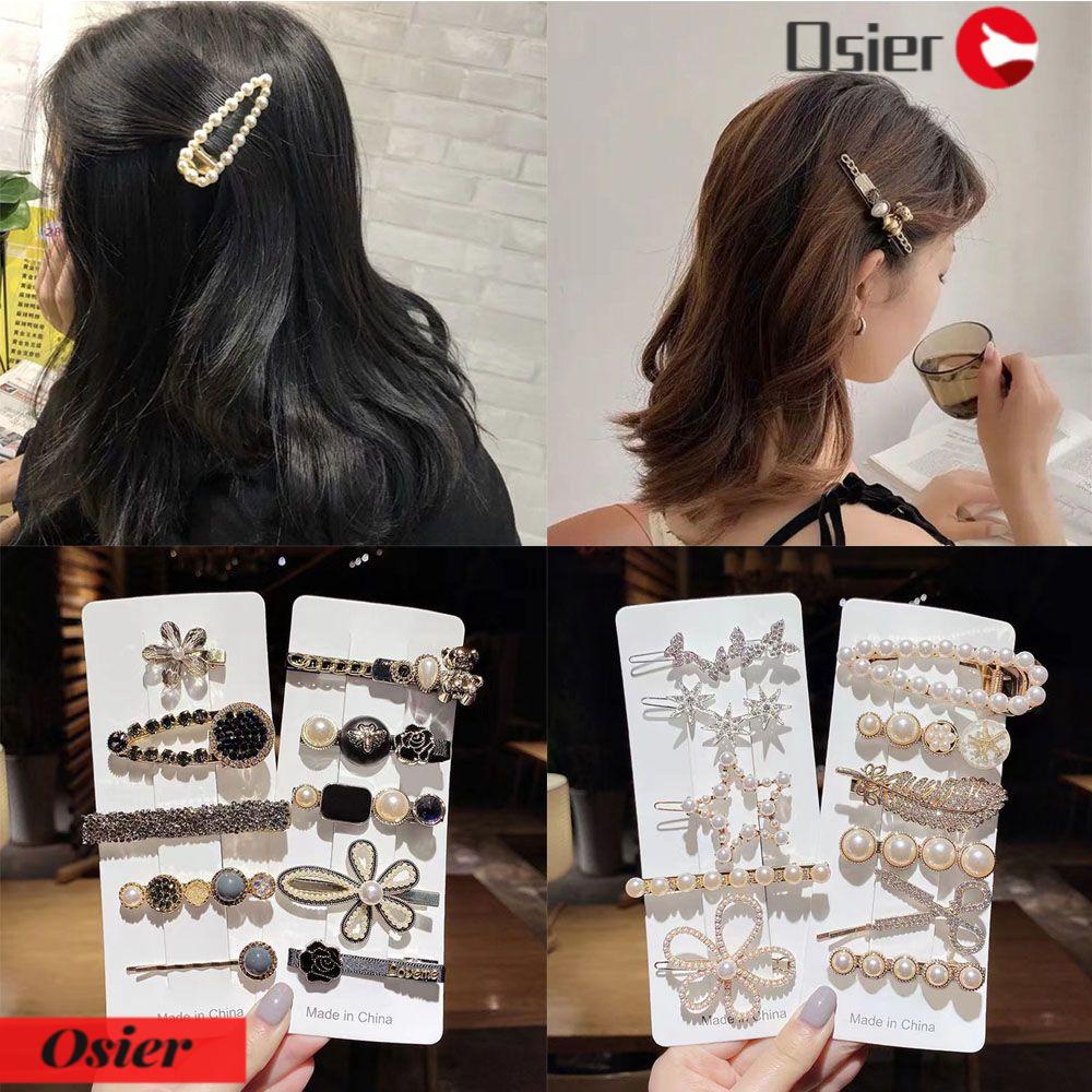 1 Kẹp Tóc Đính Đá Lấp Lánh Thời Trang Cho Nữ