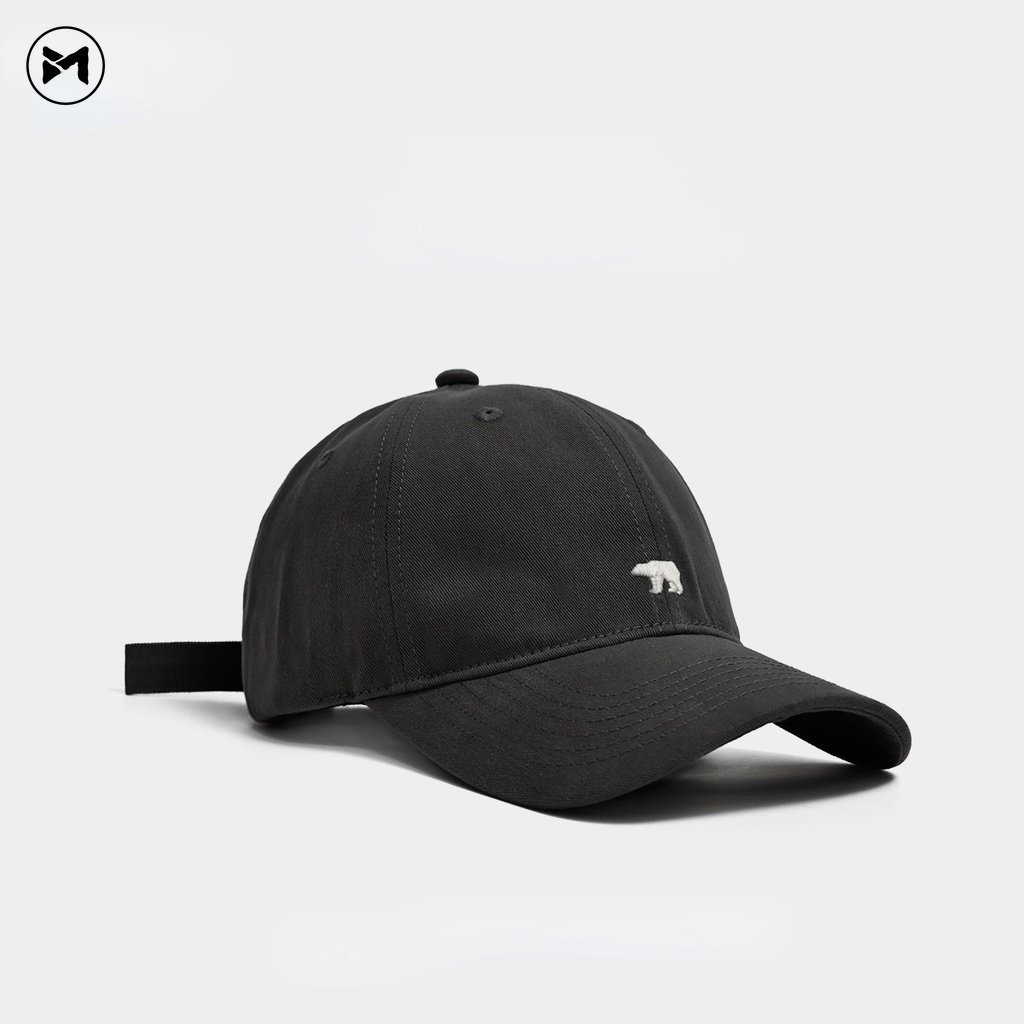 Nón Lưỡi Trai Mềm Thêu Hình Gấu Bắc Cực Thời Trang Vintage 2023