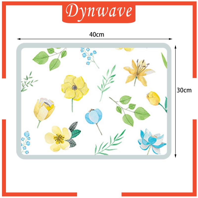 Tấm Lót Bàn Ăn Cách Nhiệt Họa Tiết Hoa Vàng