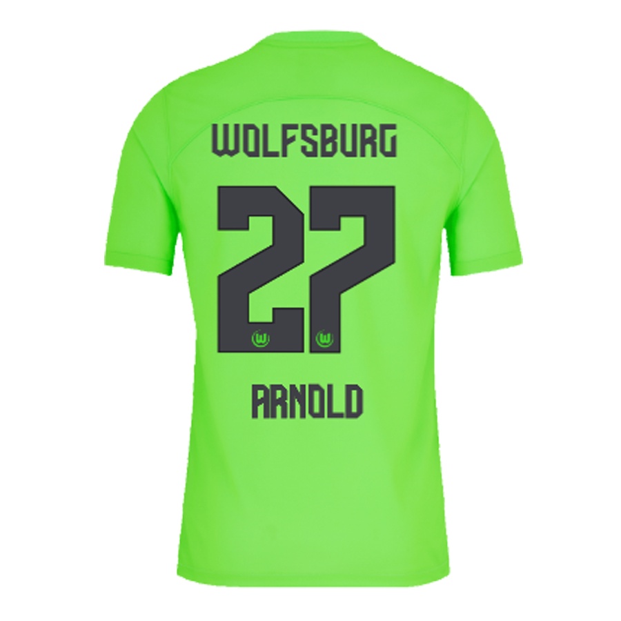 Bộ Quần Áo Bóng Đá Sân Nhà WALDSCHMIDT L.NMECHA KAMINSKI 2023 / 2024 23 / 24 VfL Wolfsburg