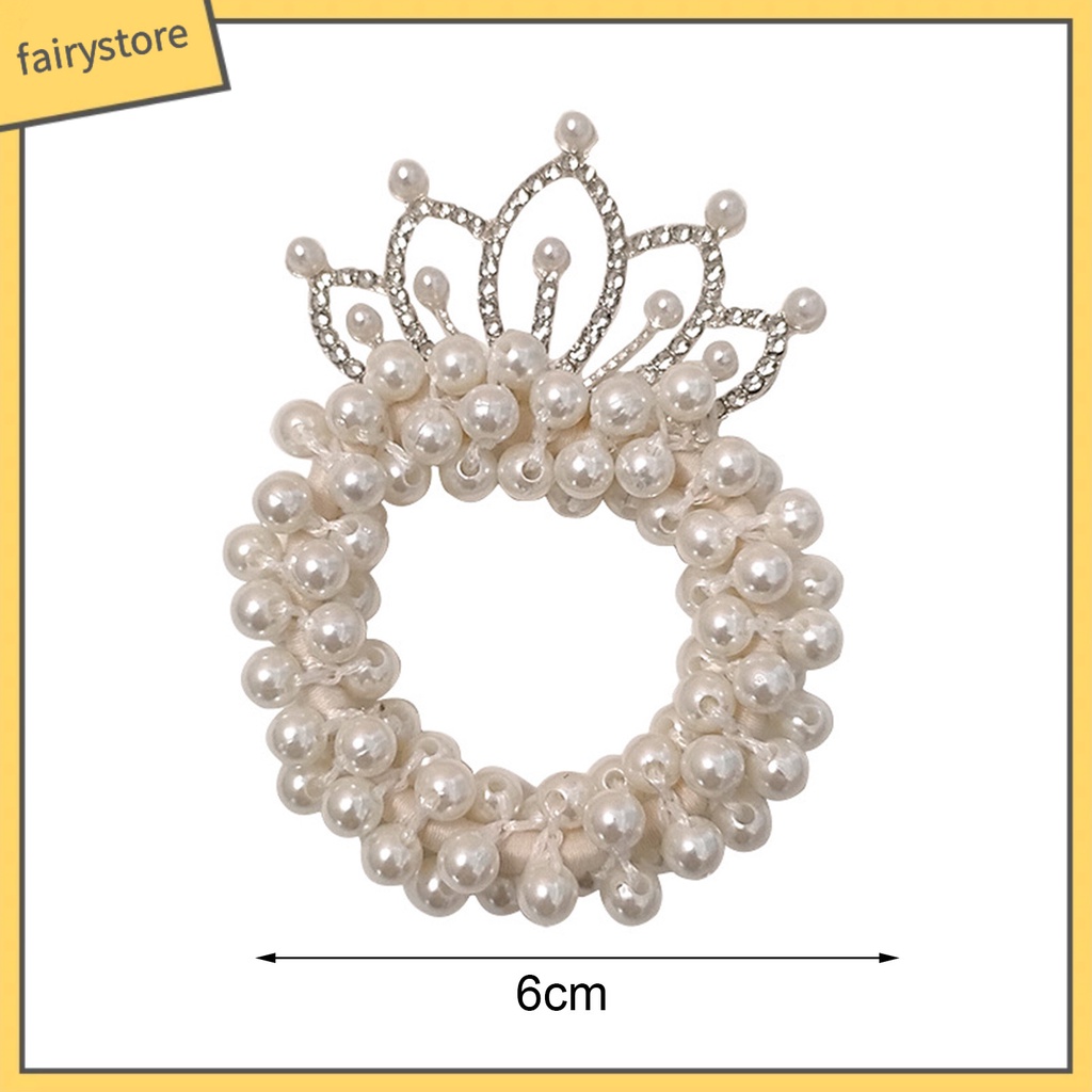 Dây Cột Tóc Hình Vương Miện Đính Đá Màu Sắc Lấp Lánh