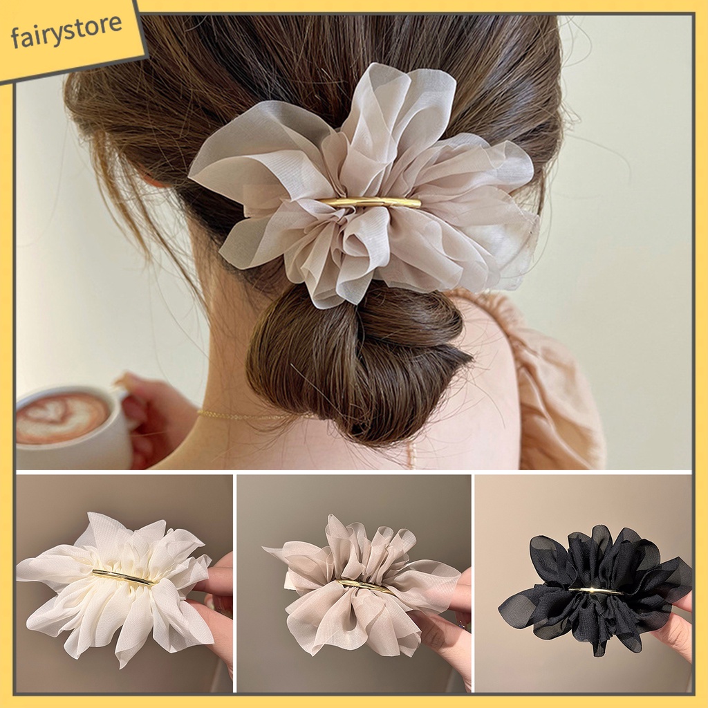 Kẹp Tóc Hình Hoa Lớn Không Trơn Cho Bé Gái