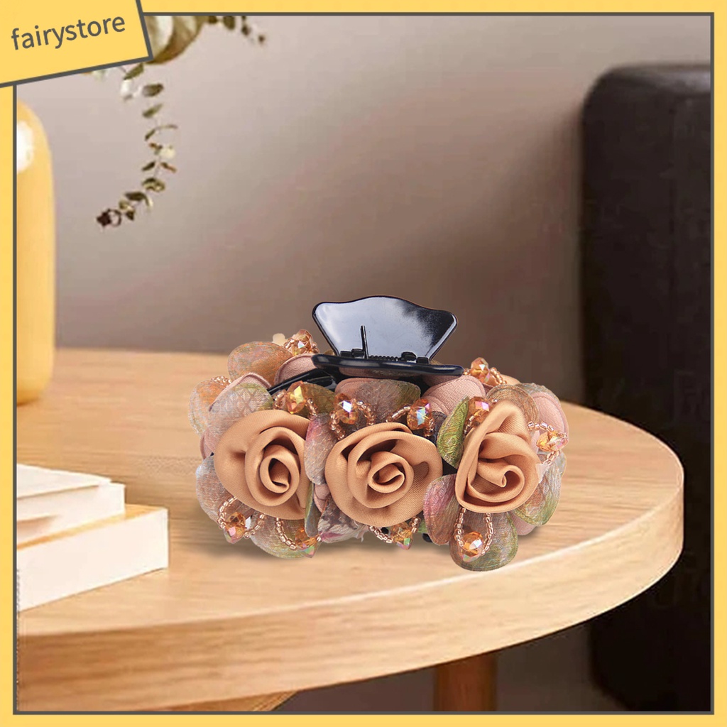 Kẹp Tóc Càng Cua Bằng Nhựa Co Giãn Chống Trượt Tạo Kiểu Tóc Thủ Công