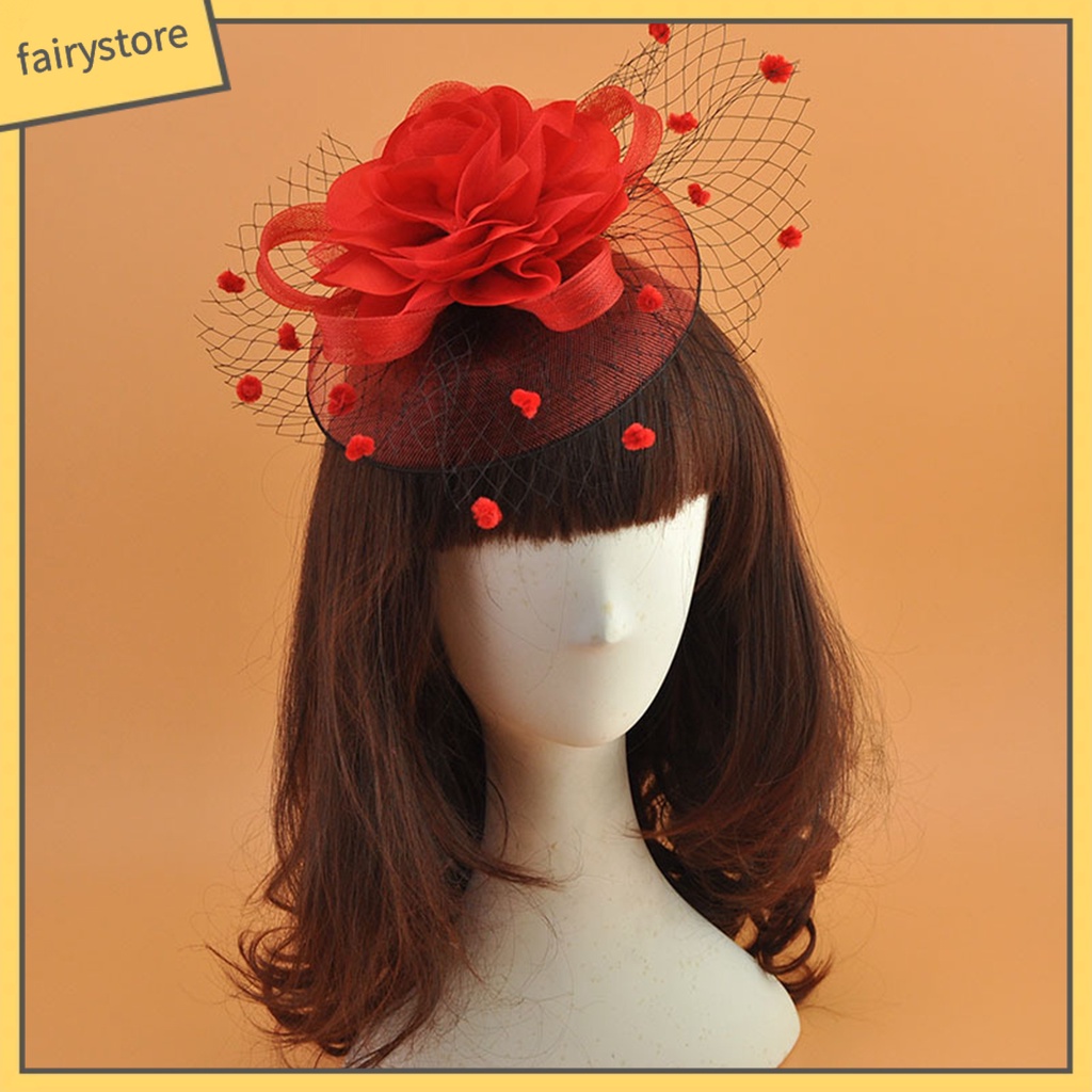 [FRO] Mạng Che Mặt Lưới Rỗng Họa Tiết Chấm Bi Trang Trí Tóc Cô Dâu / Tiệc Cưới / Cocktail / Làm Đạo Cụ Chụp Ảnh