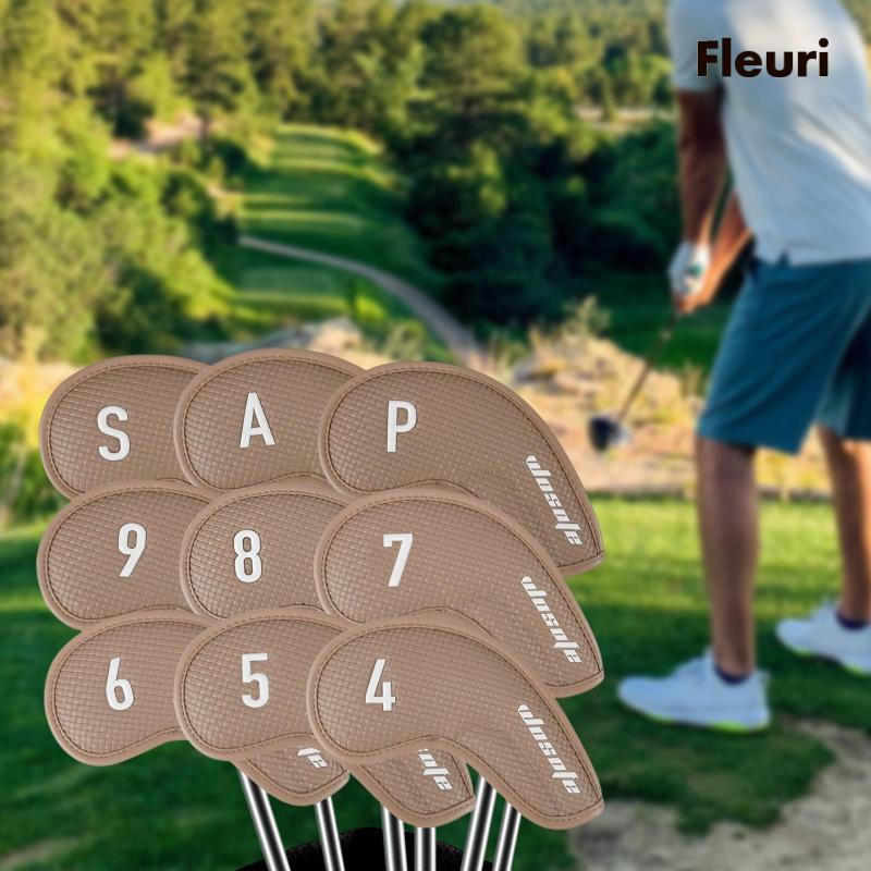Set 9 Vỏ Bọc Đầu Gậy Đánh Golf Bằng Sắt Chuyên Dụng
