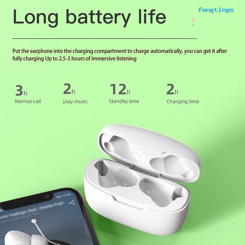 1 Bộ Tai Nghe Nhét Trong Y113 Không Dây Bluetooth 5.0 HiFi Giảm Tiếng Ồn Có Hộp Sạc