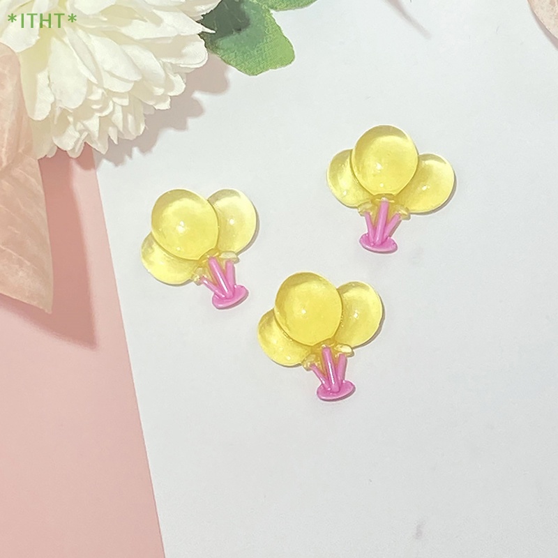 Bộ 5 Miếng Dán Trang Trí Điện Thoại Hình Khinh Khí Cầu Dạ Quang Độc Đáo Mới