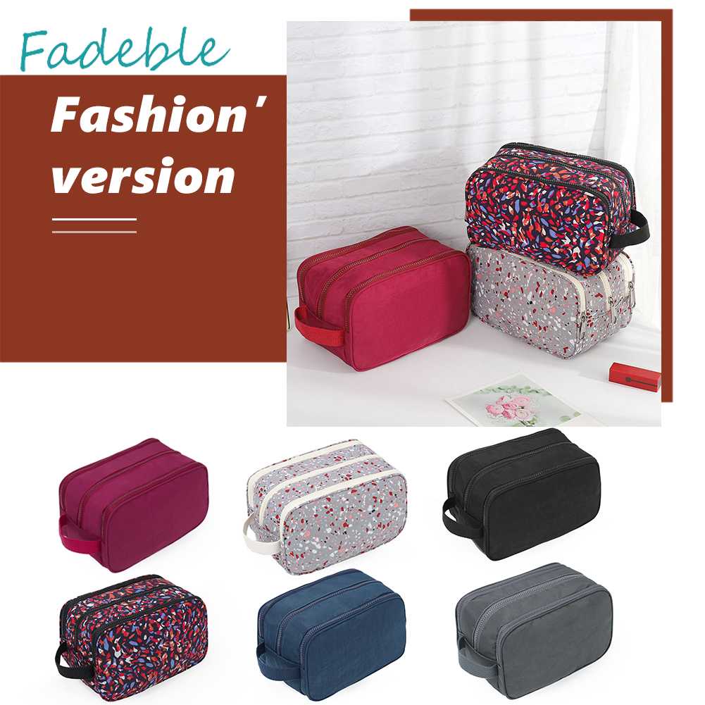Túi Đựng Mỹ Phẩm Chia Ngăn Khô Ướt Chống Thấm Nước Tiện Dụng
