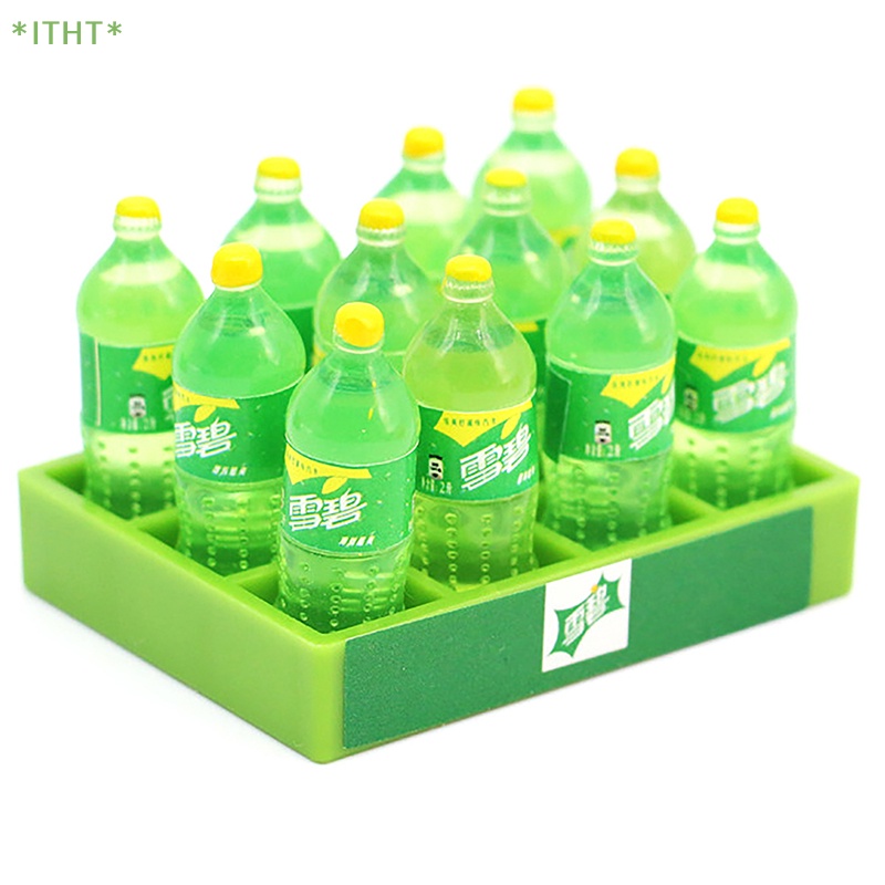 Bộ Khay Đựng Nước Ngọt / Soda Mini Dùng Trang Trí Nhà Búp Bê DIY Mới
