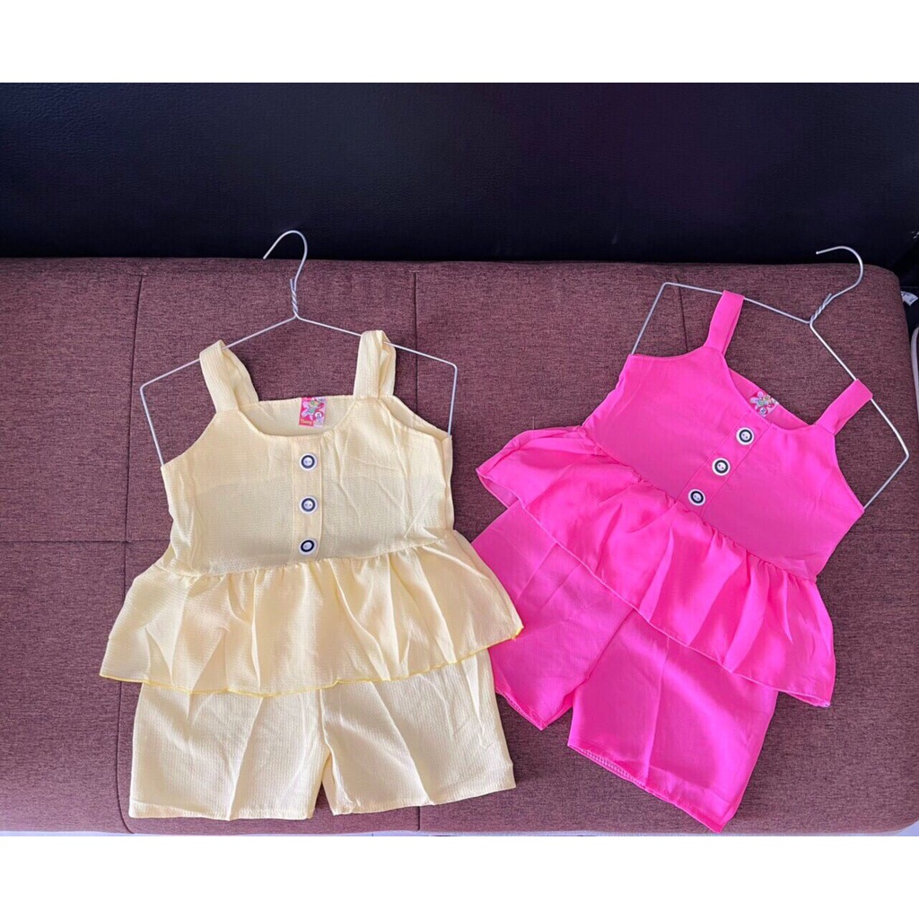 Đồ bộ voan đũi mịn cho bé gái