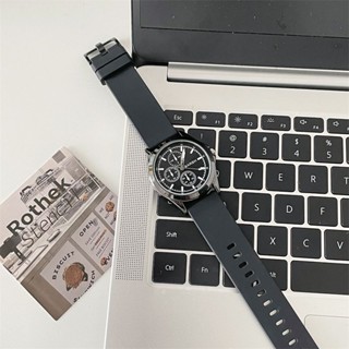 Đồng Hồ Đeo Tay Ba Mắt Màu Đen Thời Trang Xu Hướng Mới Cho Cặp Đôi