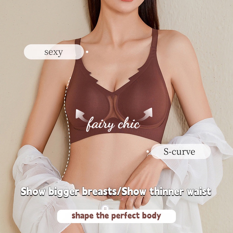 Áo Lót Không Gọng Không Đường May Có Mút Đệm Nâng Ngực Thiết Kế Thoải Mái Quyến Rũ