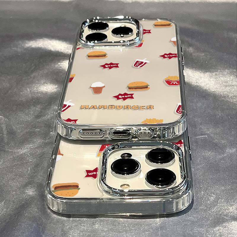 ✅Ốp Điện Thoại Mềm Chống Sốc Hình Hamburger Đơn Giản Cho Iphone 11max 1287In 1314pro 50CJ