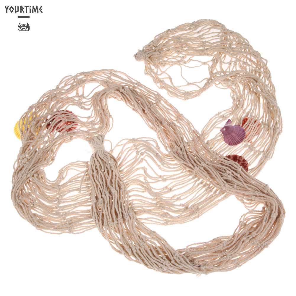 Lưới Đánh Bắt Cá Treo Tường Trang Trí Hình Vỏ Sò Biển