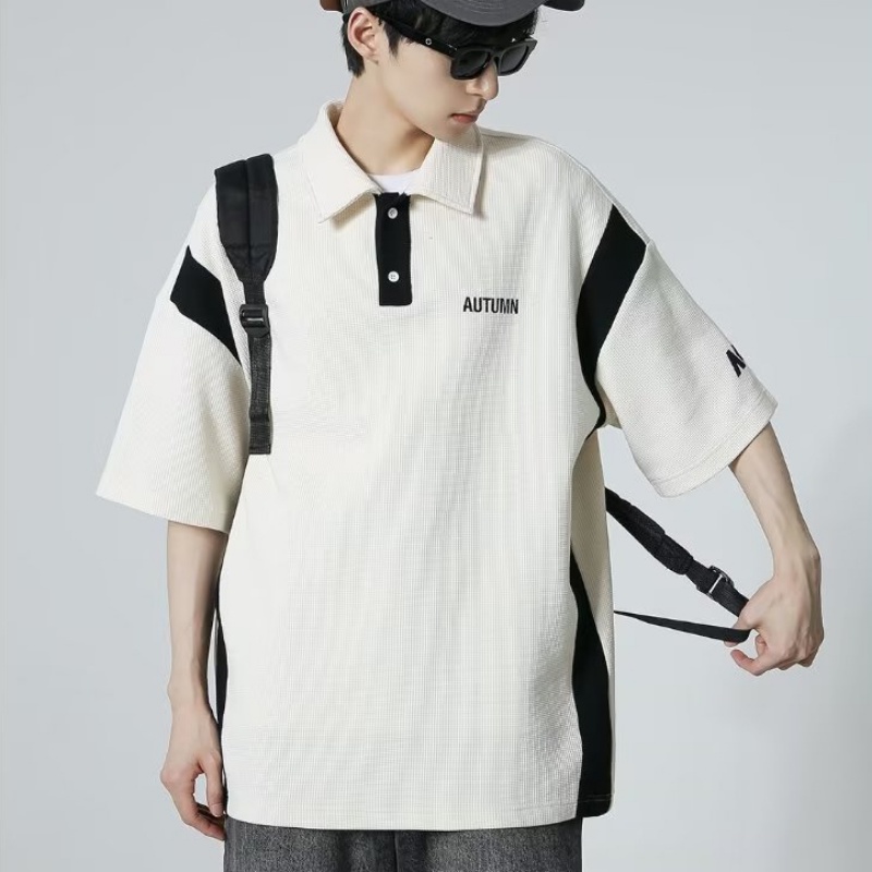 Áo Thun polo Tay Ngắn Dáng Rộng Phong Cách Thời Trang Mới