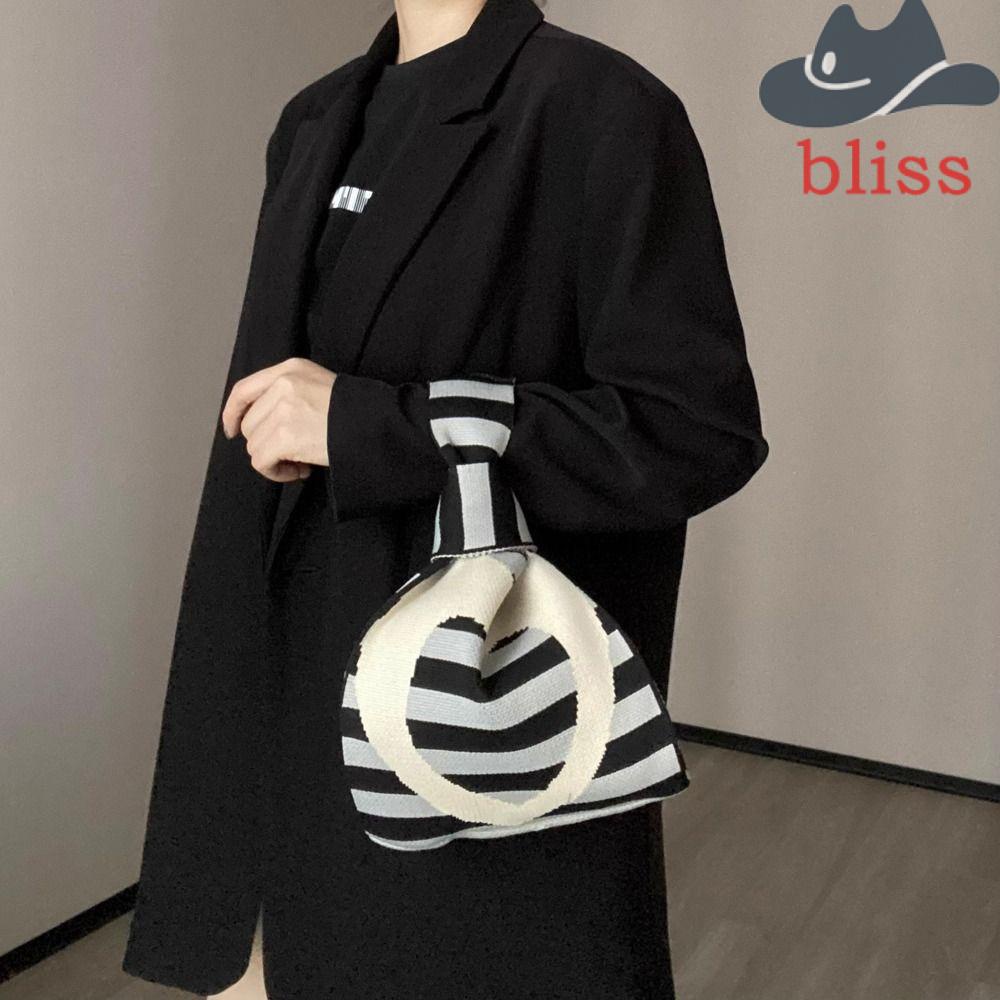 Túi Đựng Mỹ Phẩm / Son Môi Họa Tiết Kẻ Sọc Phong Cách Hàn Quốc Xinh Xắn