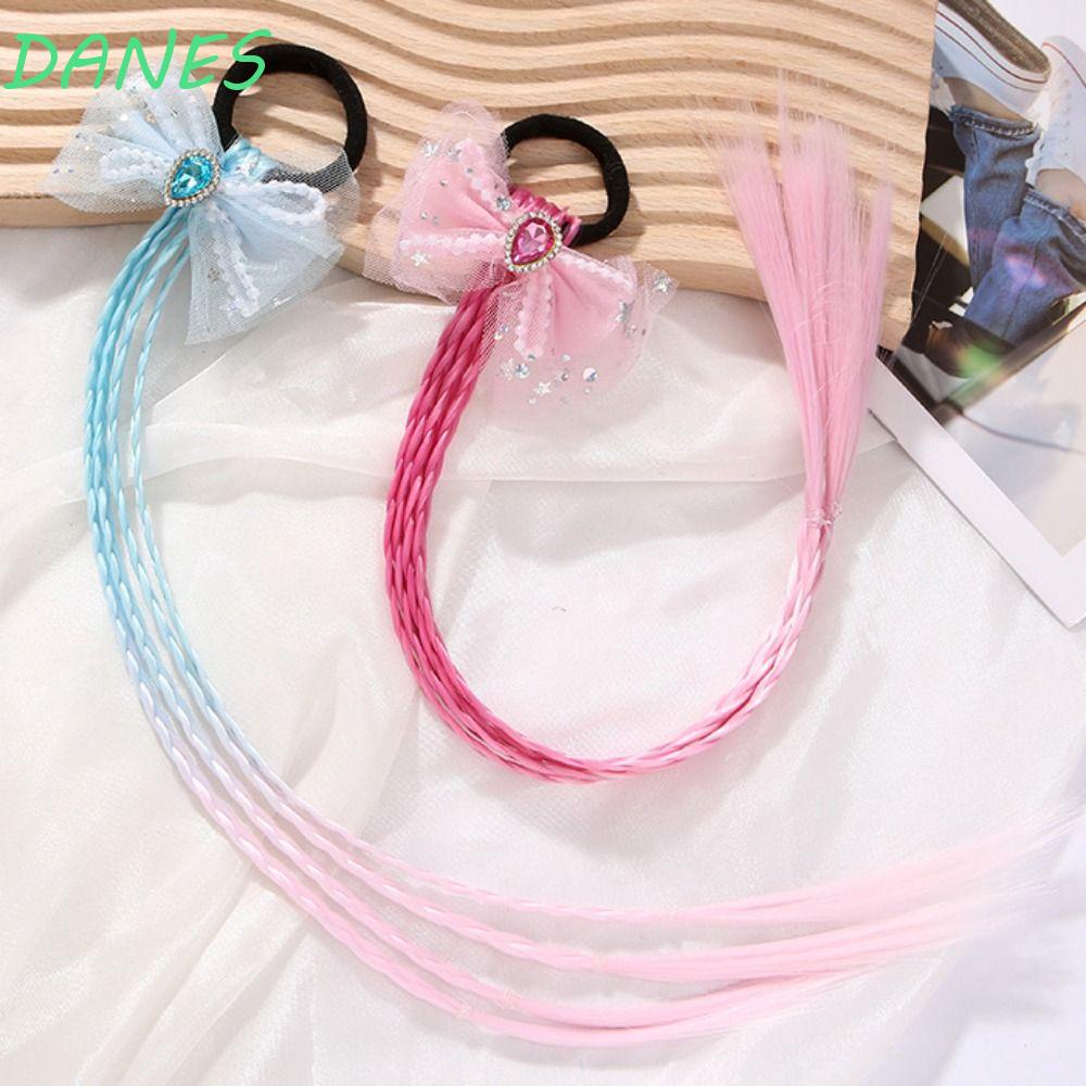 Tóc Giả Thắt Bím Co Giãn Nhiều Màu Sắc Chất Lượng Cao Cho Bé Gái Chụp Ảnh