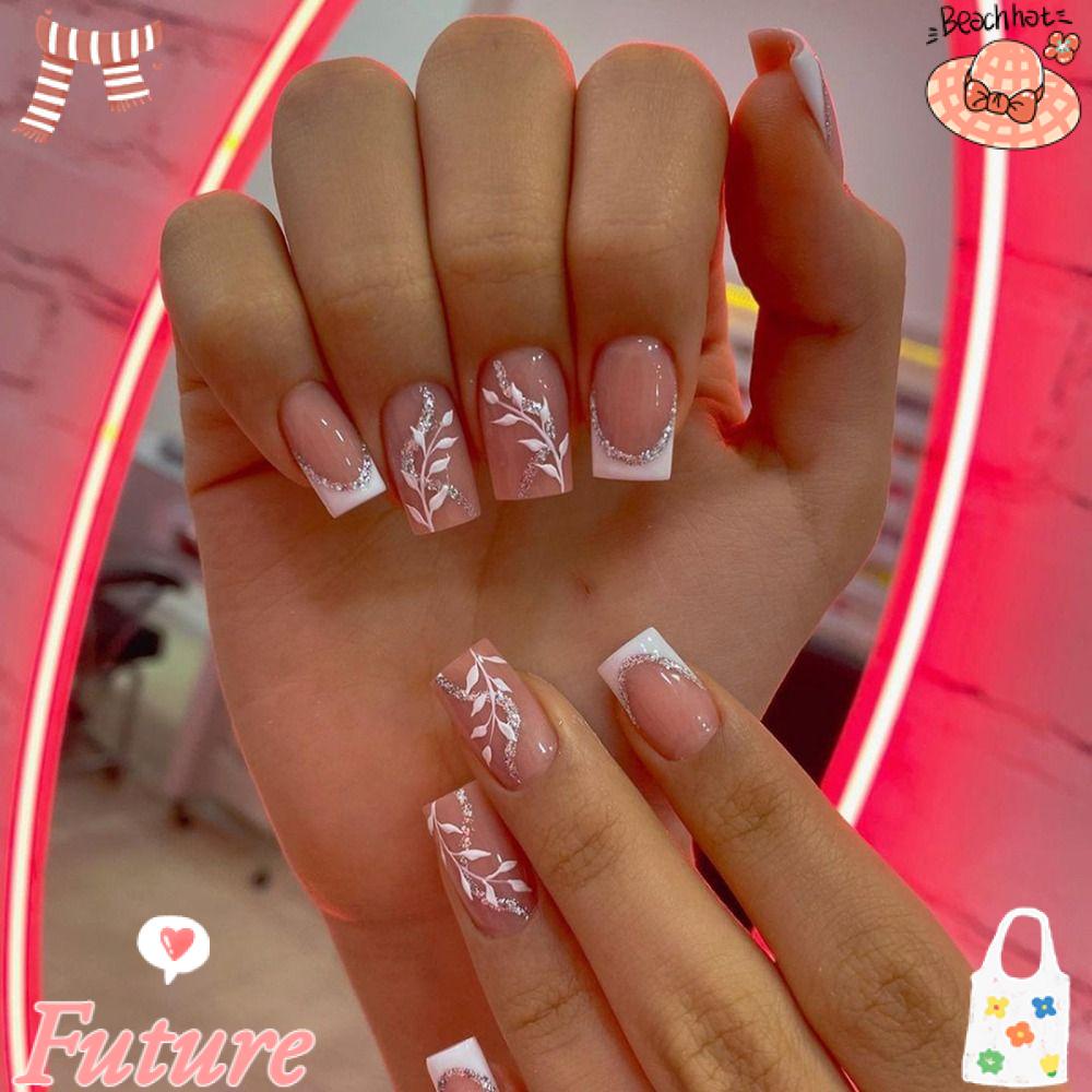 Móng Tay Giả Dạng Nhấn Phong Cách Pháp Độc Đáo DIY