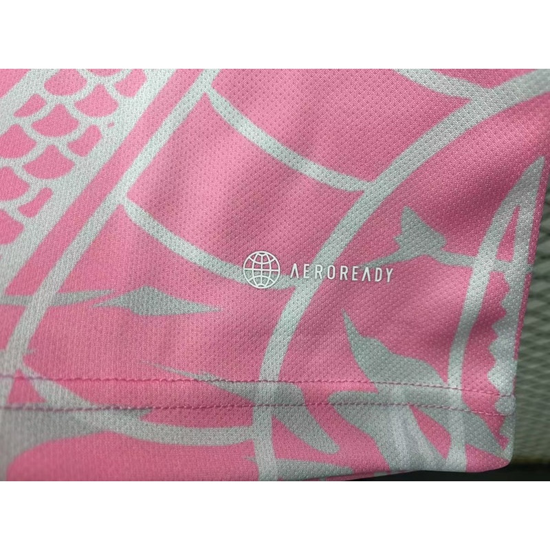 Áo Thun Tập Luyện Câu Lạc Bộ real madrid Màu Hồng In Chữ real madrid Mẫu 2023 Thời Trang Cho Nam # 23 / 24 aaa +