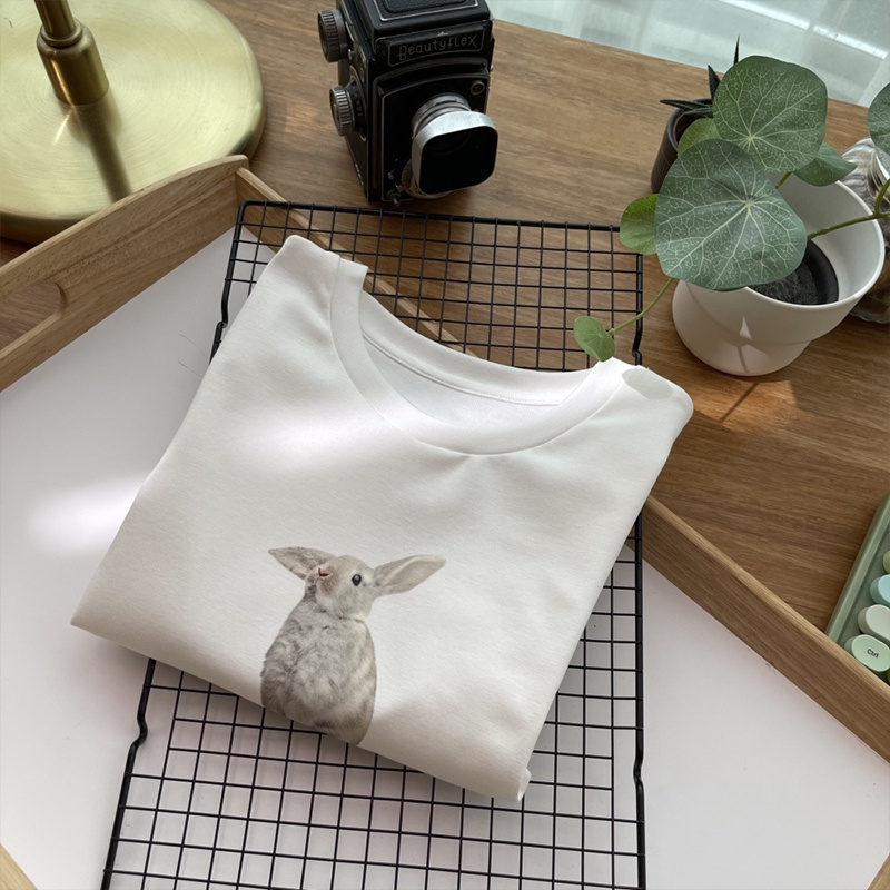 Áo Thun Tay Ngắn Cổ Tròn In Hình Thời Trang Mùa Hè Mới Cho Nữ