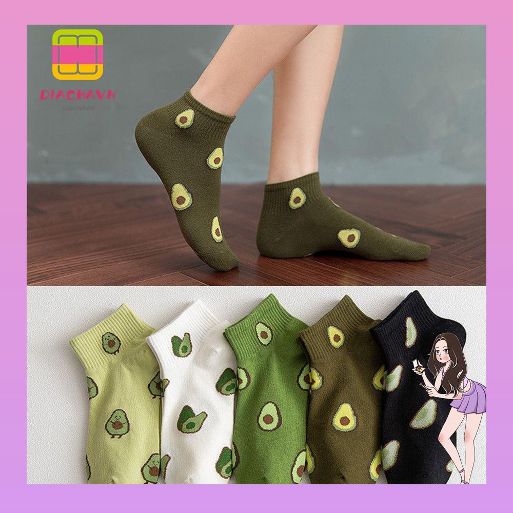 1 Đôi Vớ Cotton Co Giãn Thấm Hút Mồ Hôi Phong Cách Nhật Bản