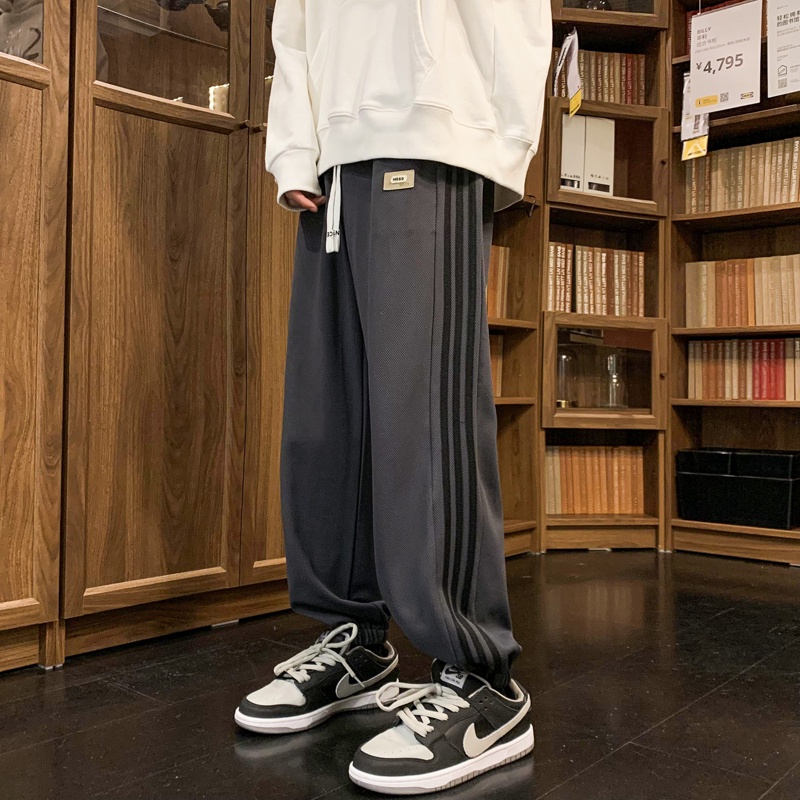 Quần Dài Thể Thao Dáng Rộng Phong Cách Đường Phố Thời Trang Xuân Thu Cho Nam