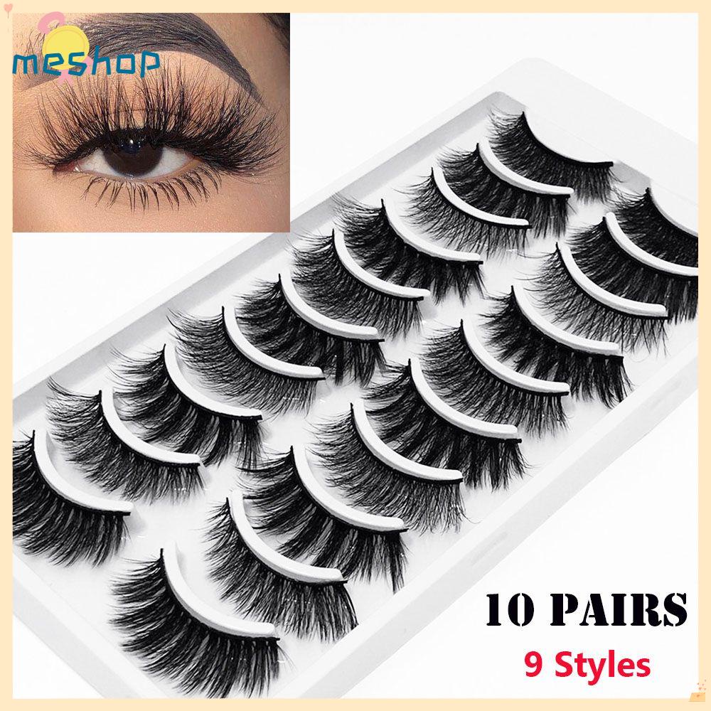 Set 10 Cặp Lông Mi Giả SKONHED Trang Điểm Tự Nhiên