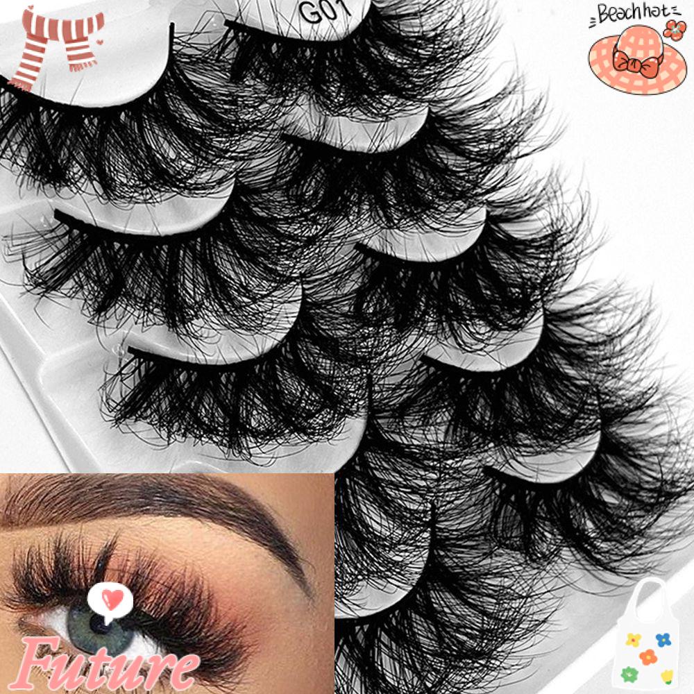 Set 5 Cặp Lông Mi Giả SKONHED Dày Dài Và Cong Tự Nhiên