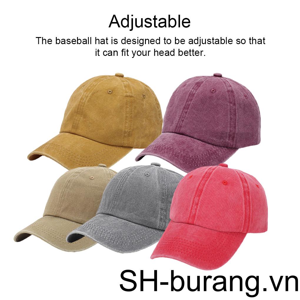 Mũ Lưỡi Trai Màu Trơn Thoáng Khí Chống Nắng Mùa Hè Dễ Phối Đồ Có Thể Điều Chỉnh Màu Sắc Sành Điệu