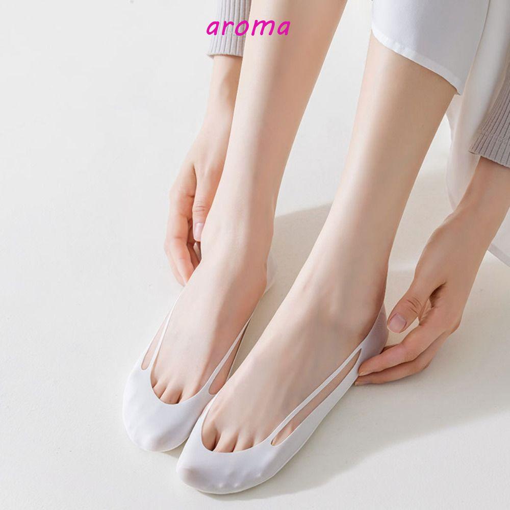 Vớ Thuyền Silica Gel Mềm Mỏng Thấm Hút Mồ Hôi Thoáng Khí Thời Trang Cho Nữ