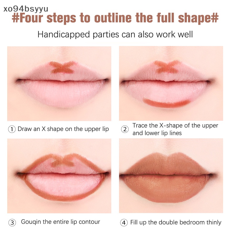 Chì Kẻ Viền Môi Xoay Tự Động Không Thấm Nước 10 Màu Tùy Chọn Xo94Bsyu