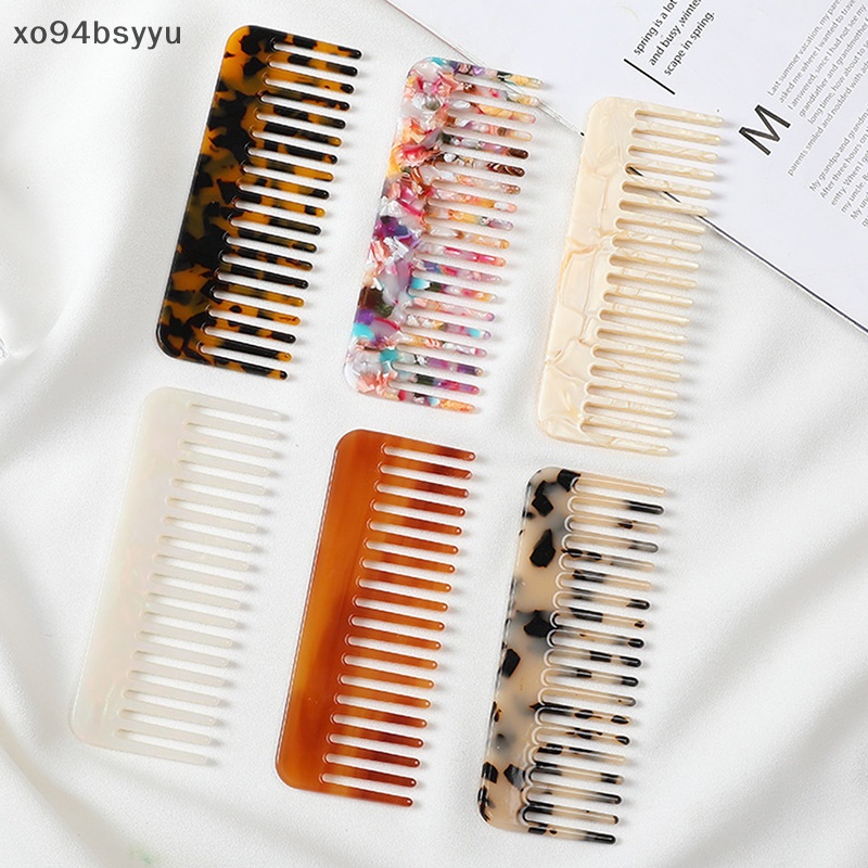 1 Lược Chải Tóc xo94bsyyu Tạo Kiểu Tóc Acetate Nhiều Màu Sắc Phong Cách Hàn Quốc