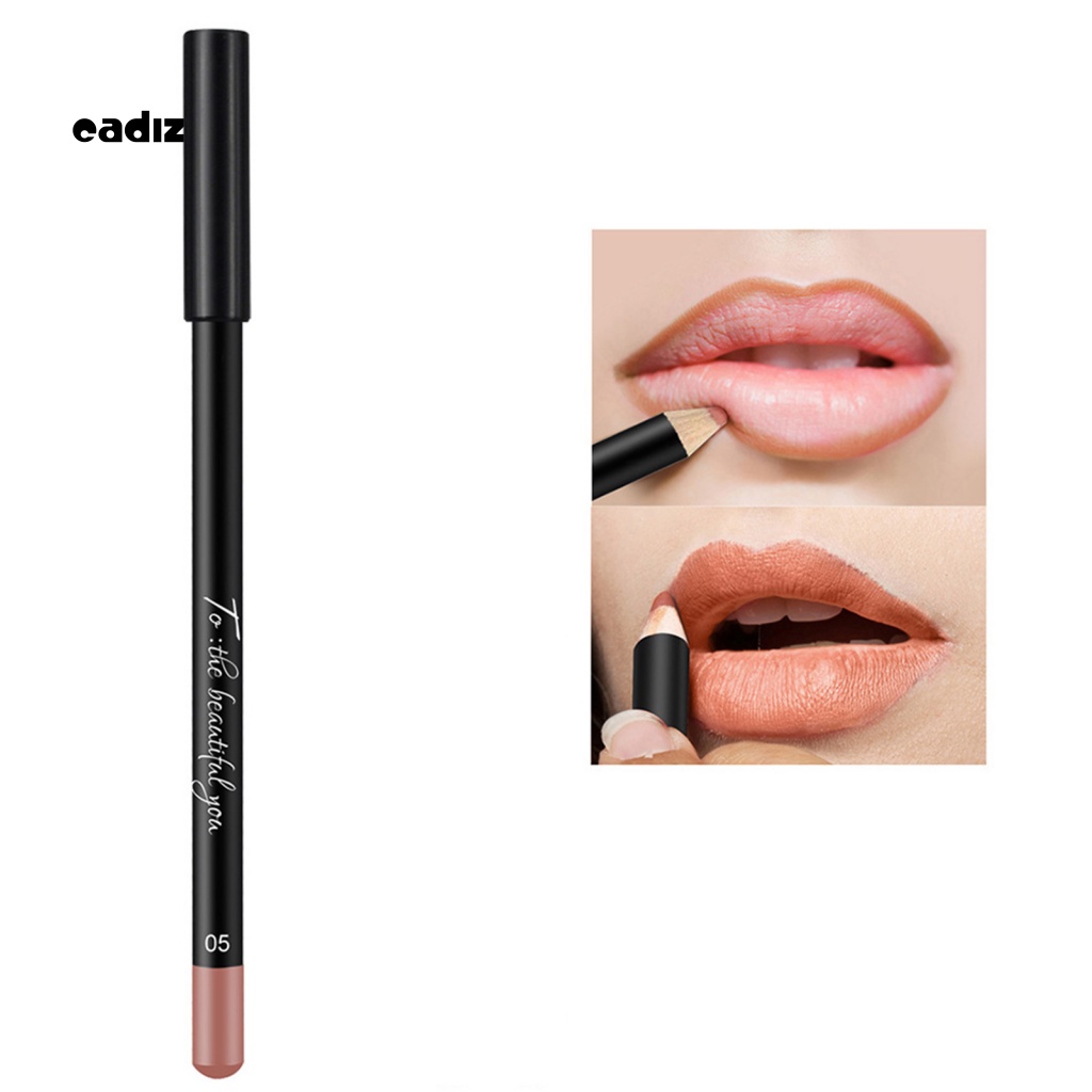 Chì Kẻ Viền Môi NAGETA 12 Màu Sắc Tùy Chọn Chống Thấm Nước Chống Dính Lâu Trôi