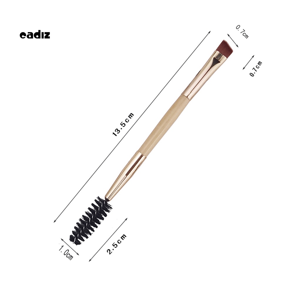 Cọ Tô Son Môi Và Lông Mày Hai Đầu Tay Cầm Bằng Tre