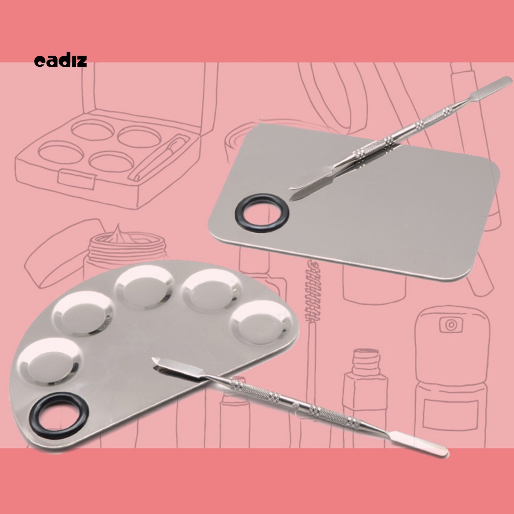 Bảng Trộn Màu Trang Điểm Bằng Thép Không Gỉ Nhiều Hình Dạng Đa Năng