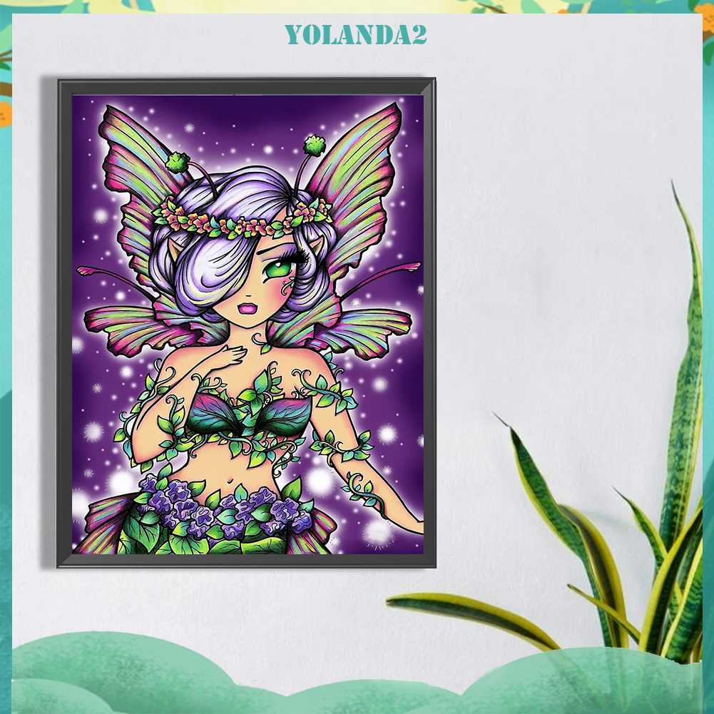 Tranh Đính Đá Kim Cương Toàn Bộ 5D DIY Hình Vẽ Cô Gái Trang Trí Nhà Cửa