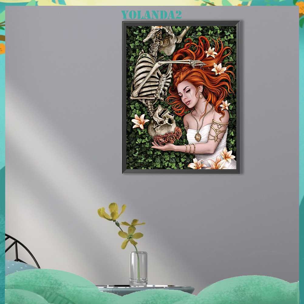 Tranh Đính Đá Kim Cương Toàn Bộ 5D DIY Hình Vẽ Nữ Thần Trang Trí Nhà Cửa