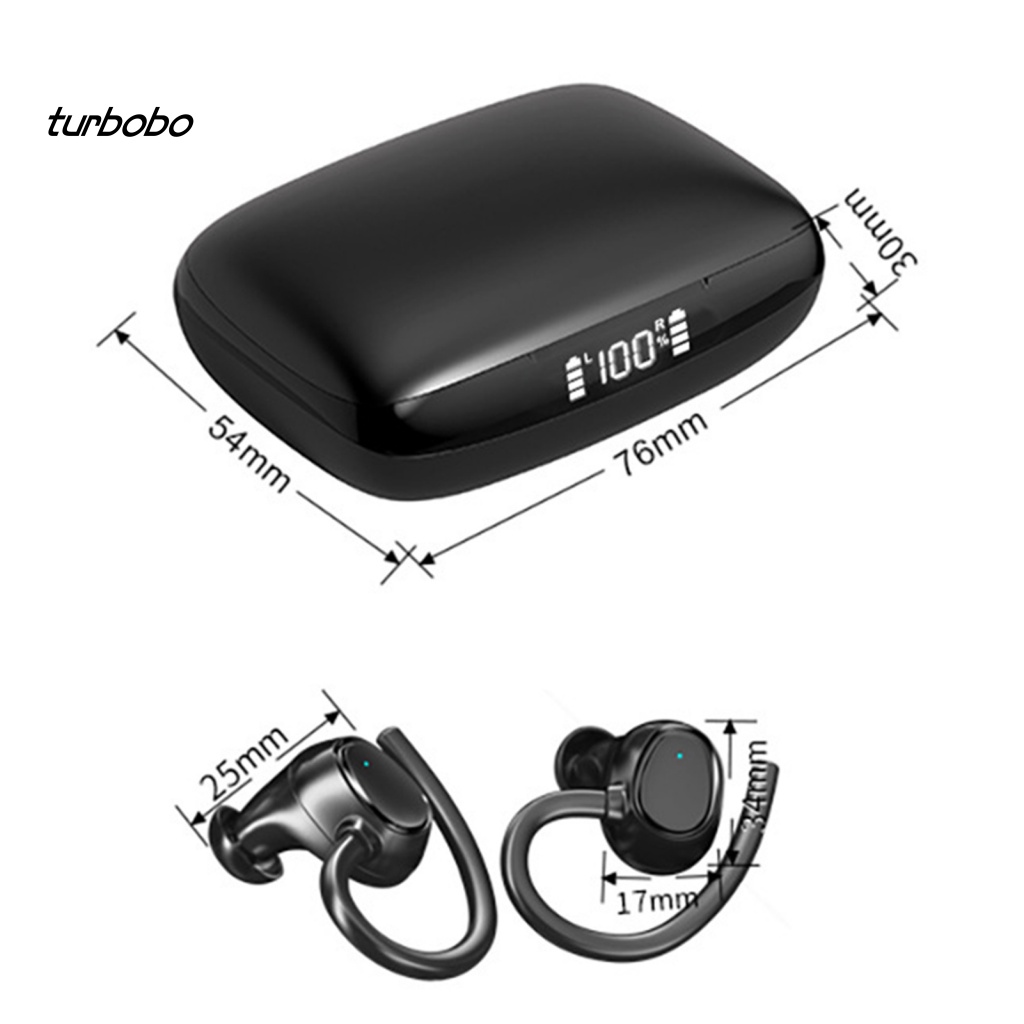 Tai Nghe Thể Thao Không Dây Bluetooth 5.1 Chống Ồn Có Màn Hình LED Kỹ Thuật Số