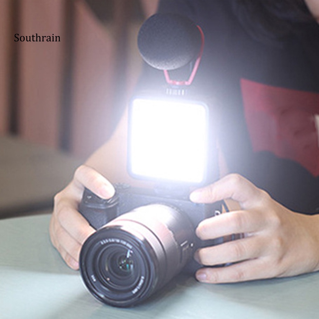 1 Bộ Đèn Hình Vuông Ba Màu Mềm Mại Hiệu Quả Cao Hỗ Trợ Quay Video Trong Nhà / Ngoài Trời