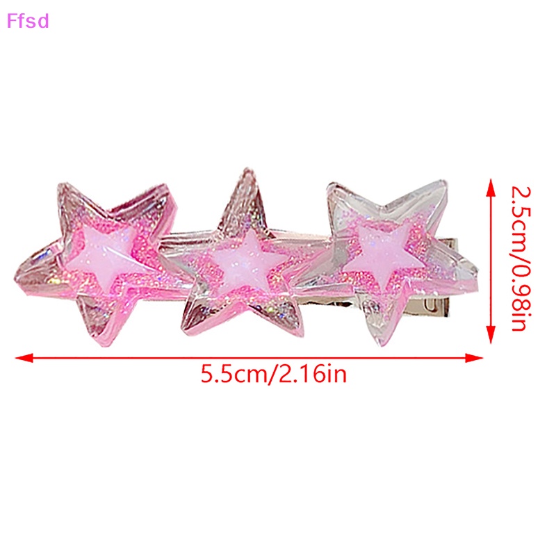 Kẹp Tóc Hình Ngôi Sao Trong Suốt Lấp Lánh Thời Trang Cho Nữ