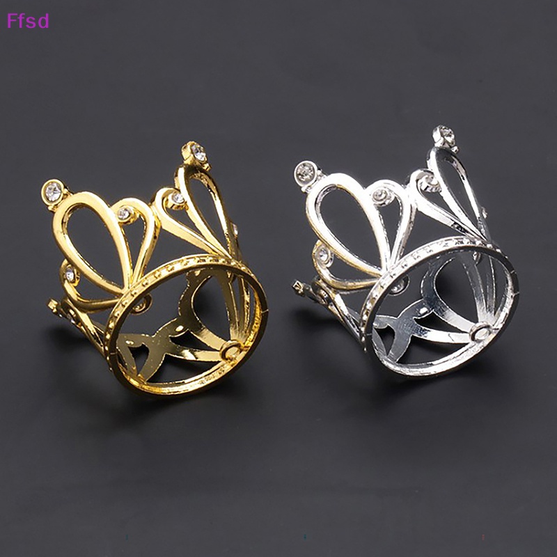 {Ffsd} Phụ Kiện Tóc Hình Vương Miện Nhỏ Bằng Kim Loại Thời Trang Trang Trí Bánh Kem Sinh Nhật Bé Trai Bé Gái * Hàng Bán Chạy