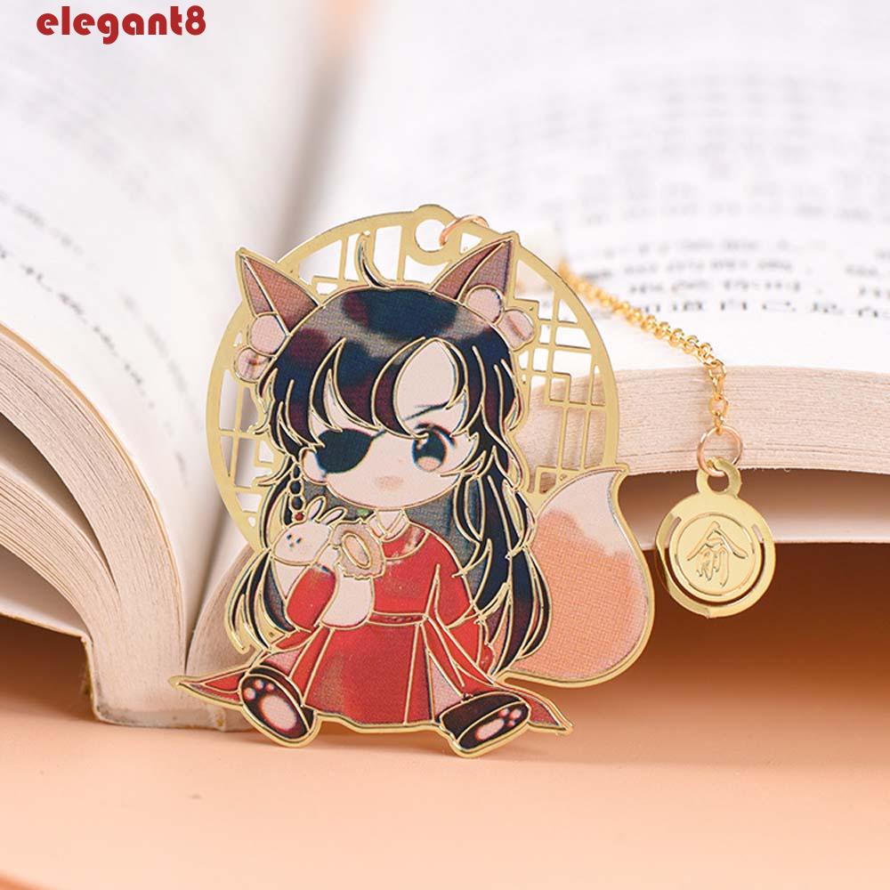 Tian Guan Ci Fu Mặt Dây Chuyền Rỗng Bằng Kim Loại Đánh Dấu Sách Phong Cách Trung Hoa Thanh Lịch Hua Cheng